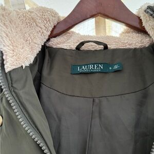 Ralph Lauren Women's Dark Green Teddy Jacket with Faux Fur